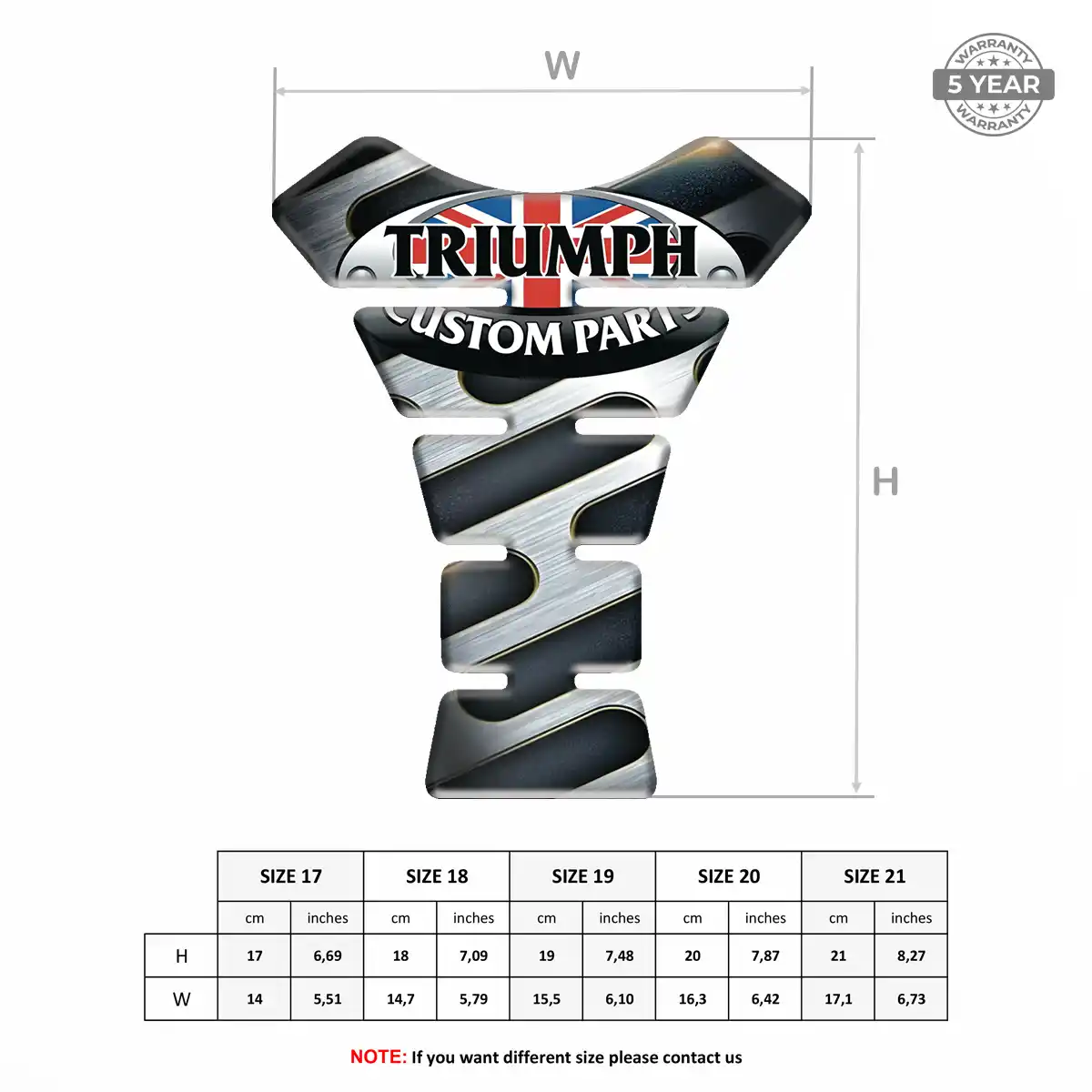 Triumph Tank Protector Guard Motorbike Elite Edition