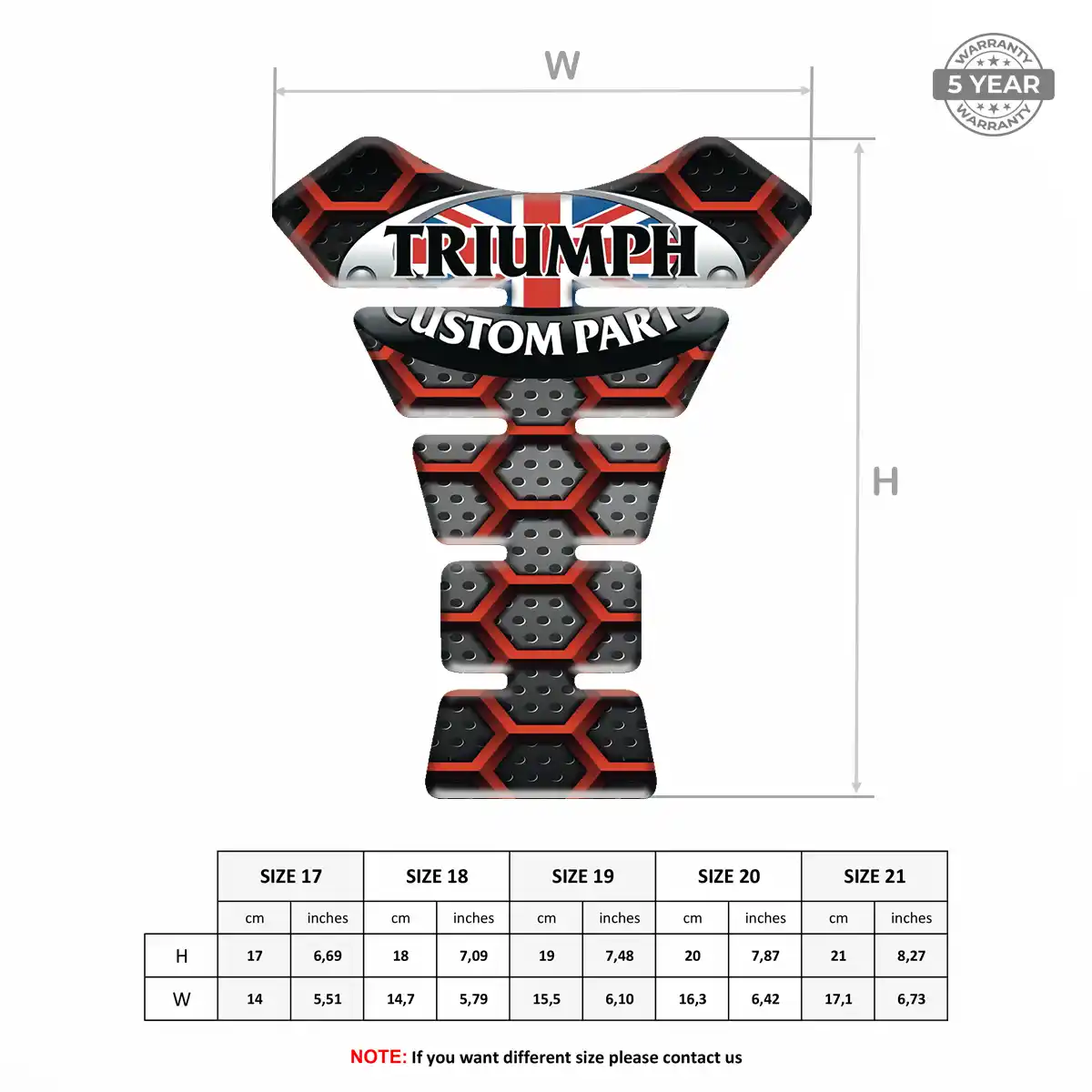 Triumph Tank Protector Guard Motorbike Exclusive Series