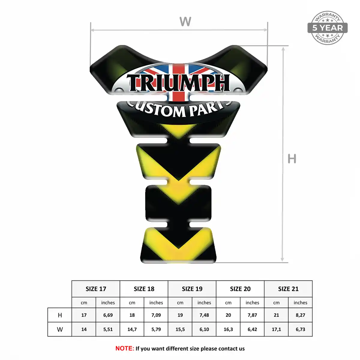 Triumph Tank Protector Guard Motorbike Refined Design