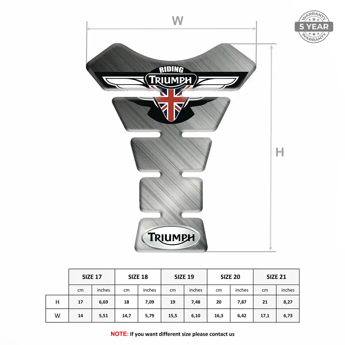 Triumph Tank Protector Guard Motorcycle Exclusive Series