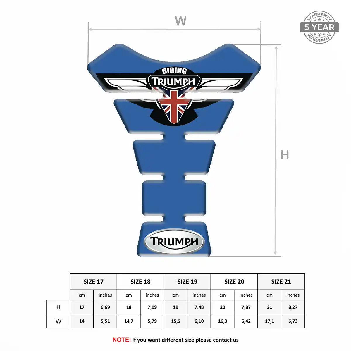 Triumph Tank Protector Guard Motorcycle Prime Quality