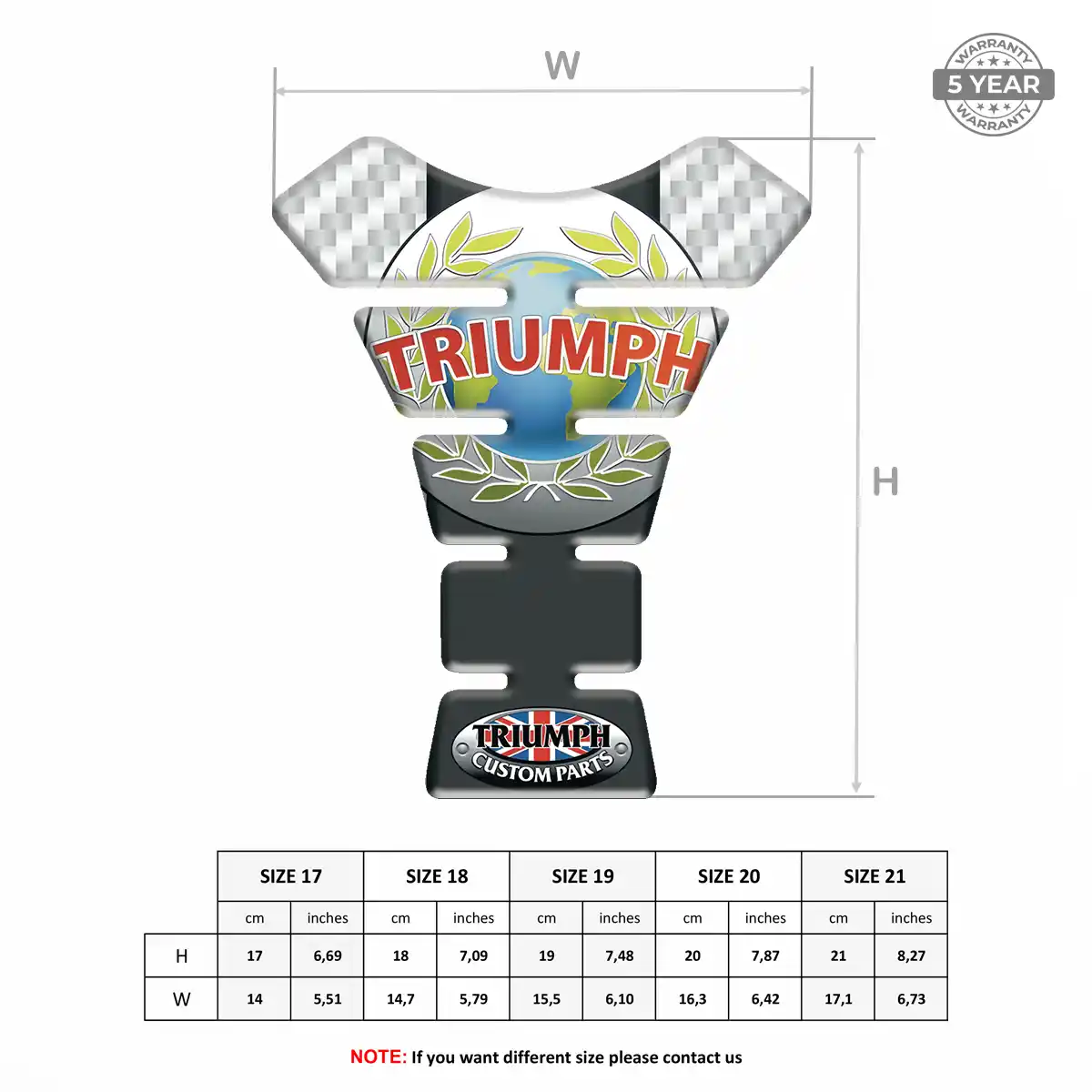 Triumph Tank Protector Guard Prestige Line
