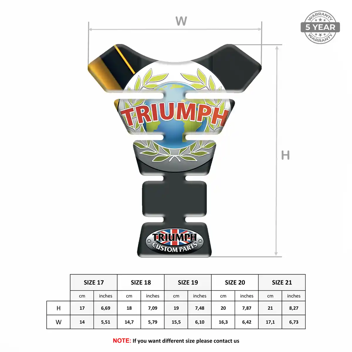 Triumph Tank Protector Guard Prime Quality