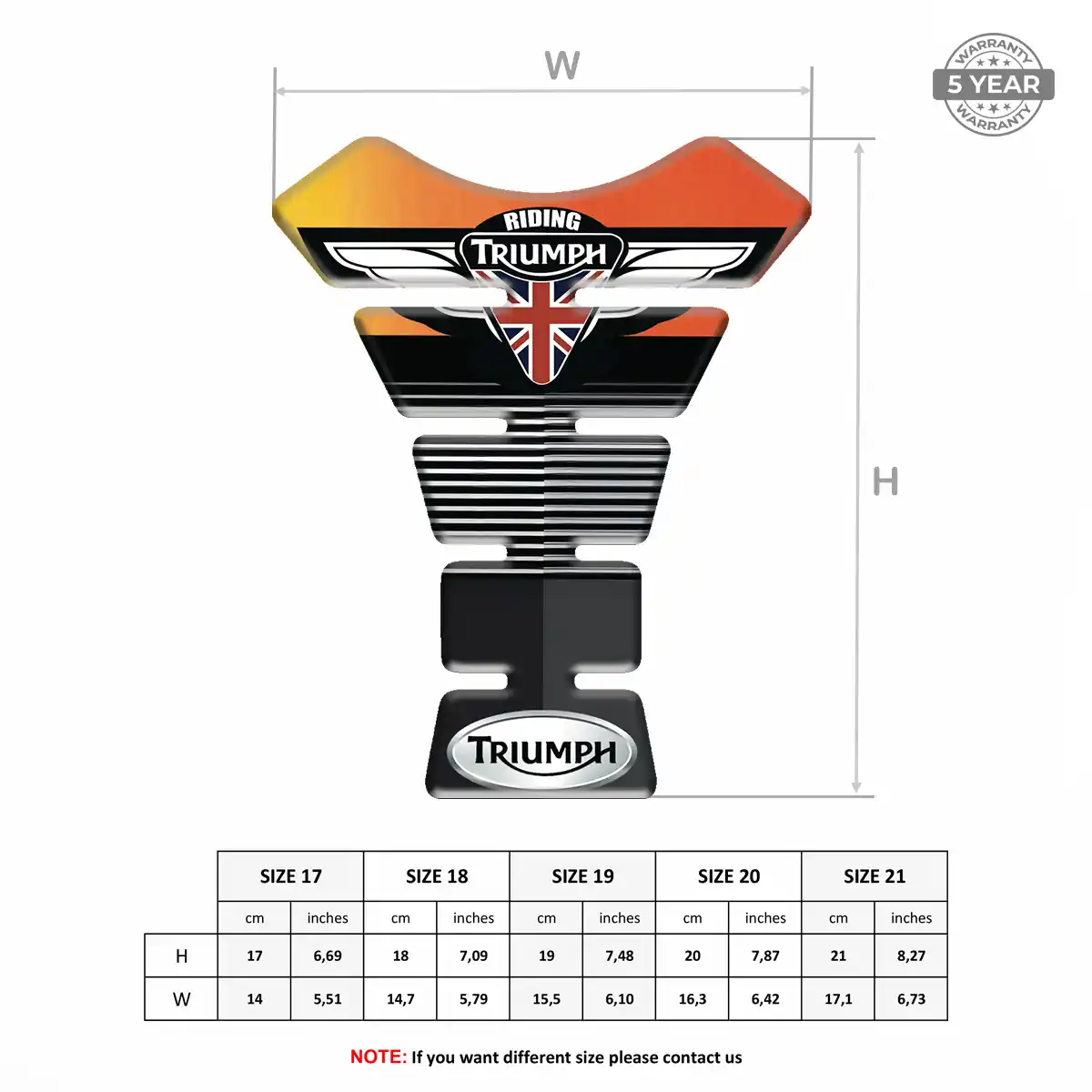 Triumph Tank Protector Guard Sleek Style