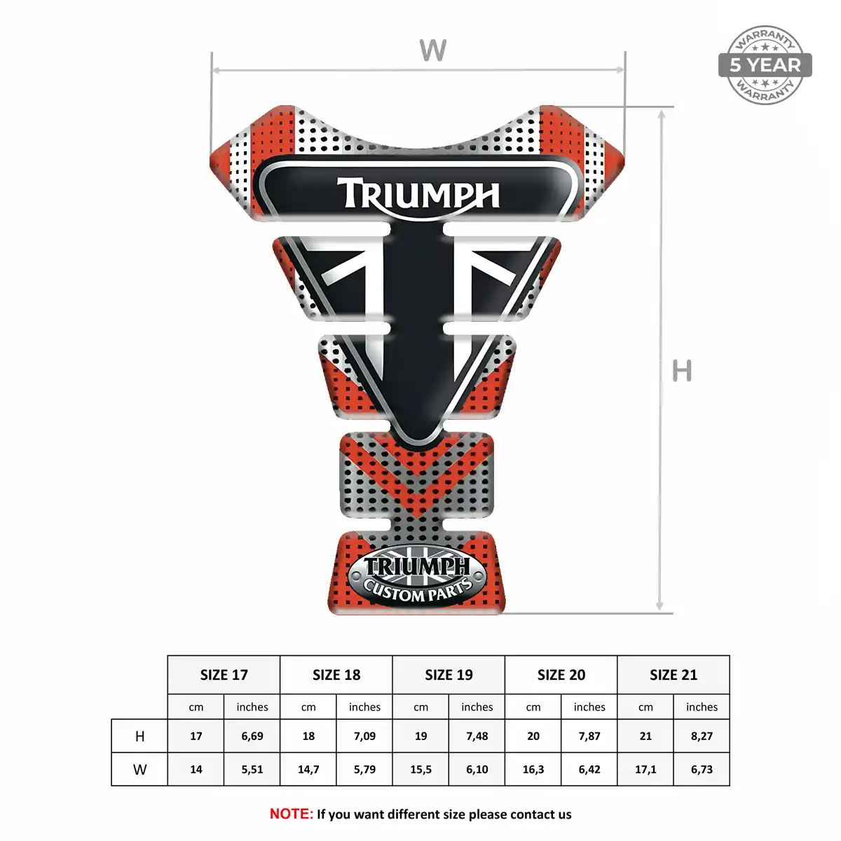 Triumph Tank Protector Guard Superior Craft