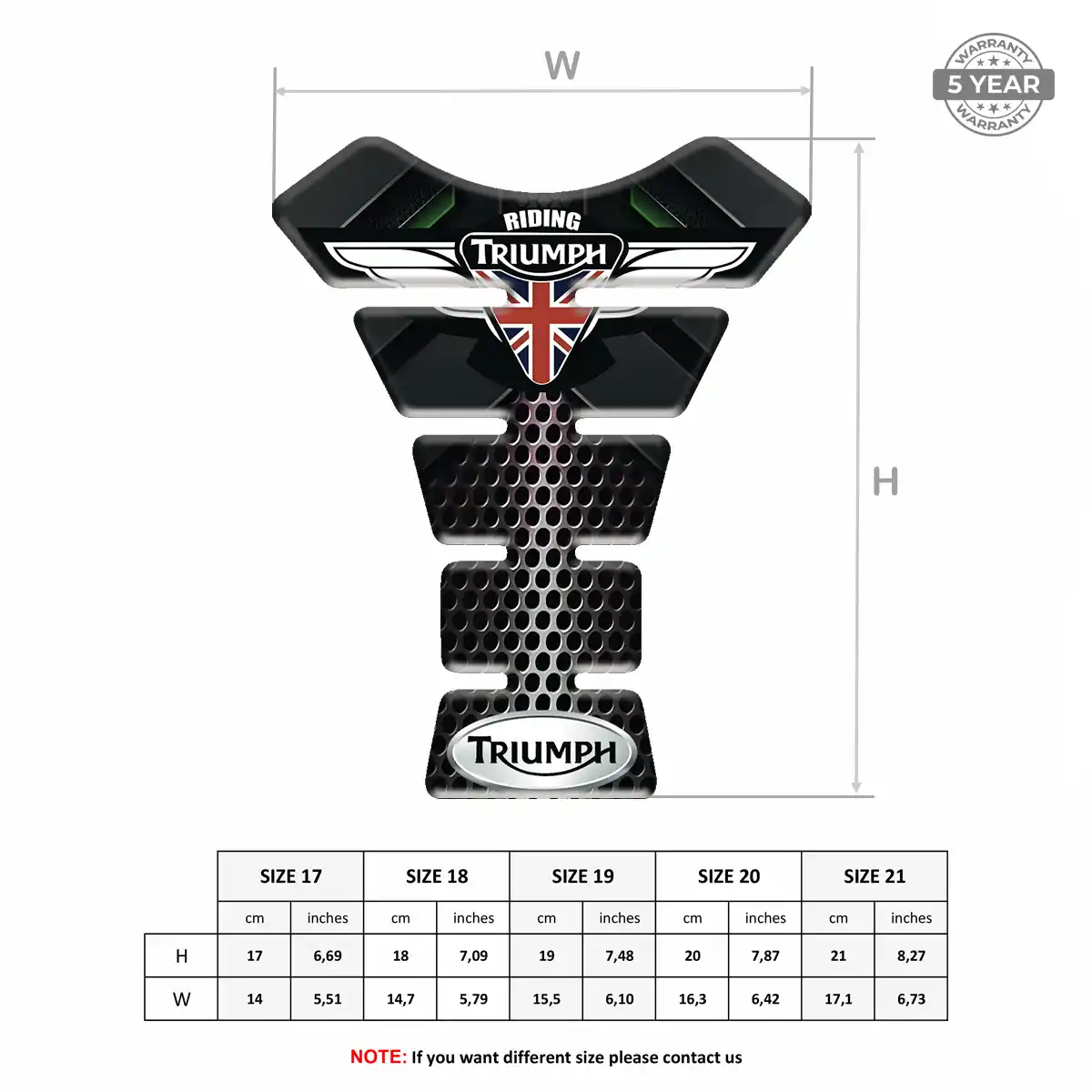 Triumph Tank Protector Guards Motorbike Exclusive Series