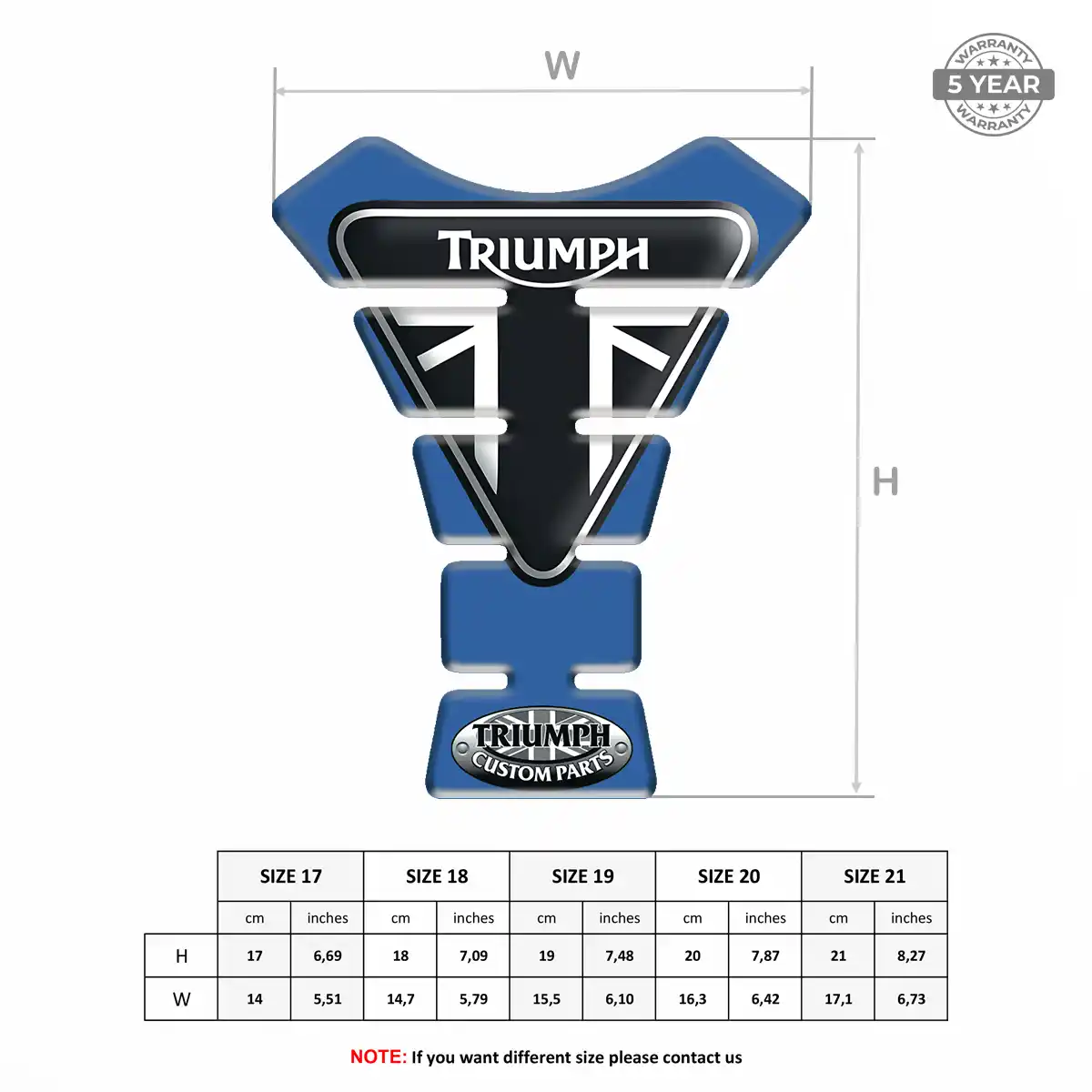 Triumph Tank Protector Guards Motorbike Superior Craft