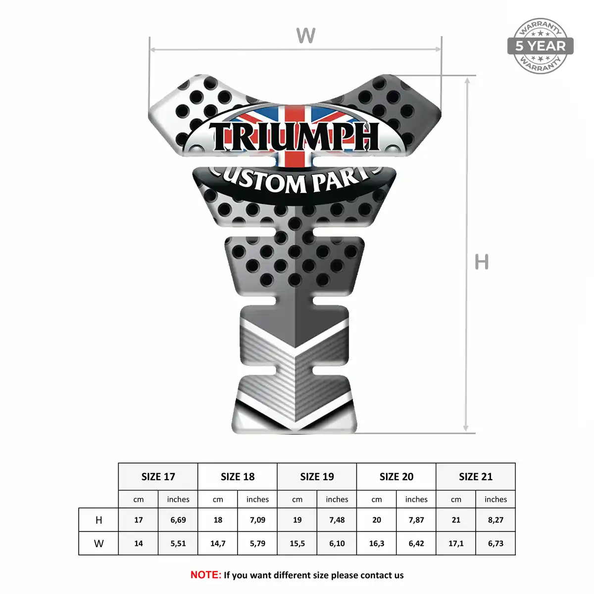 Triumph Tank Protector Guards Motorcycle Elite Edition
