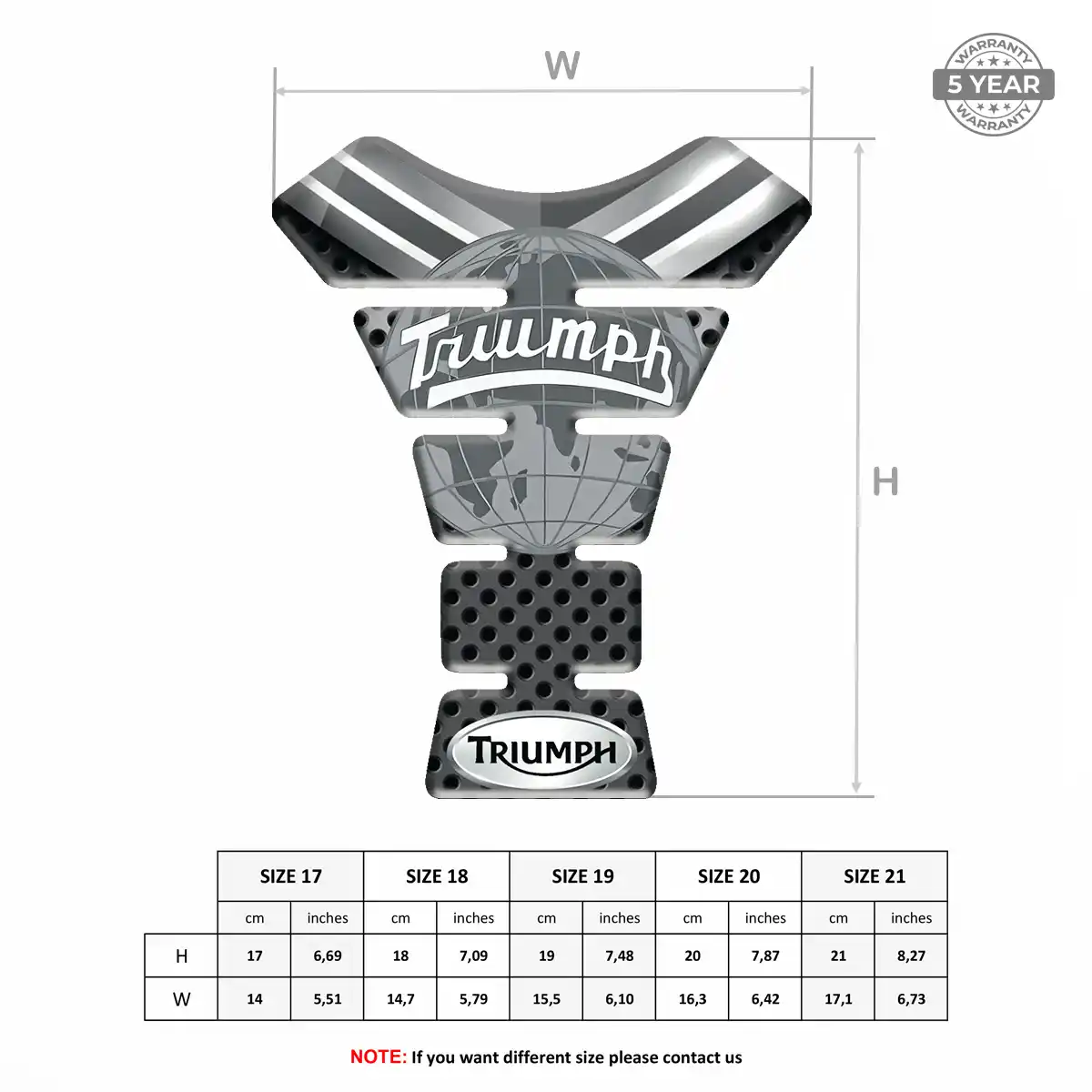 Triumph Tank Protector Guards Motorcycle Prime Quality
