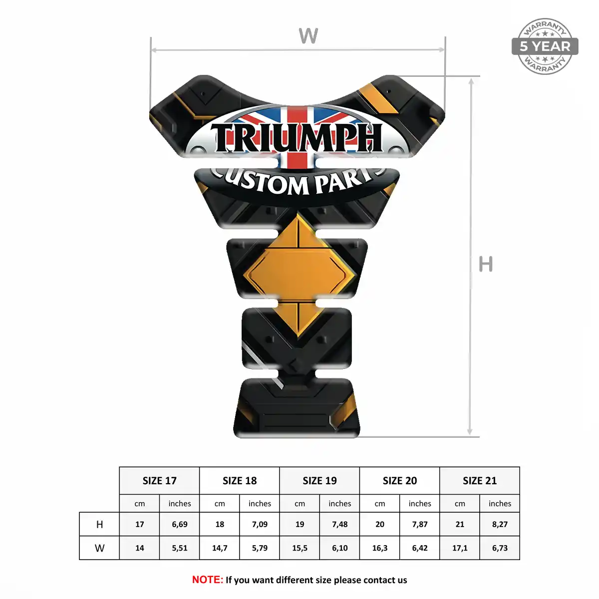 Triumph Tank Protector Guards Motorcycle Superior Craft