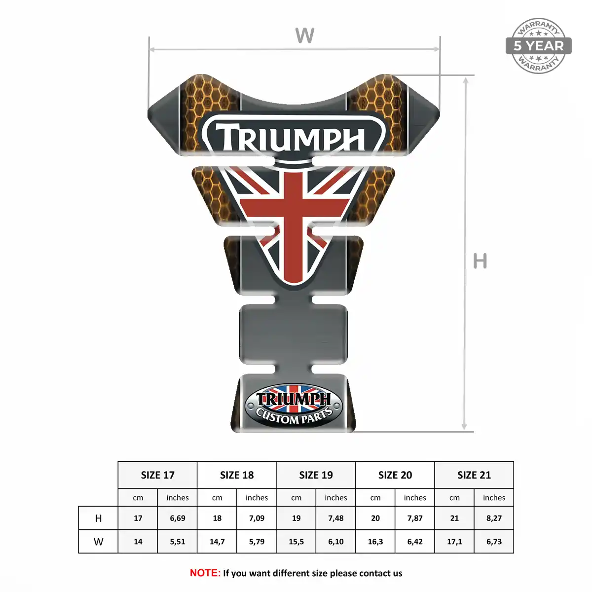 Triumph Tank Protector Guards Prestige Line