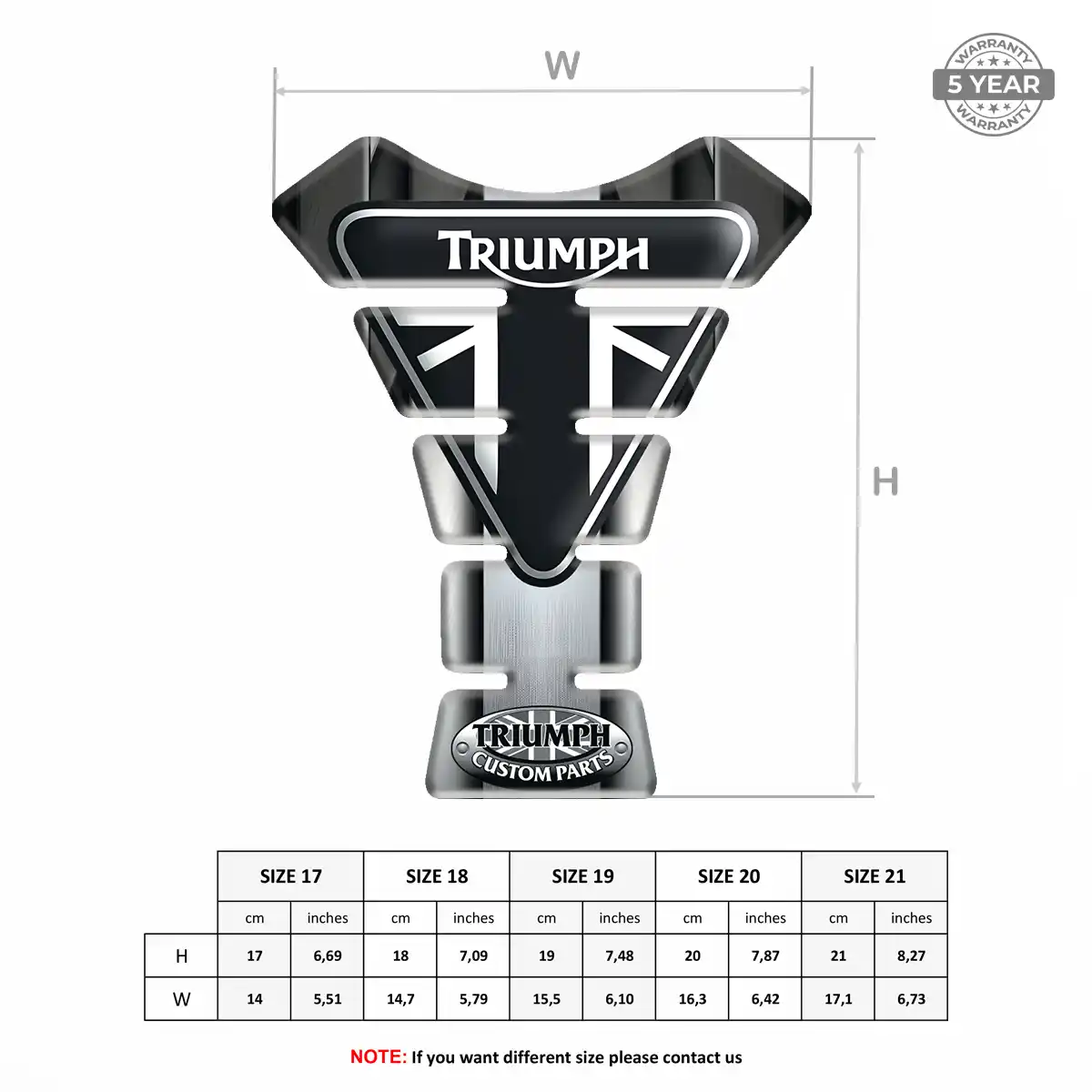 Triumph Tank Protector Motorbike Deluxe Edition