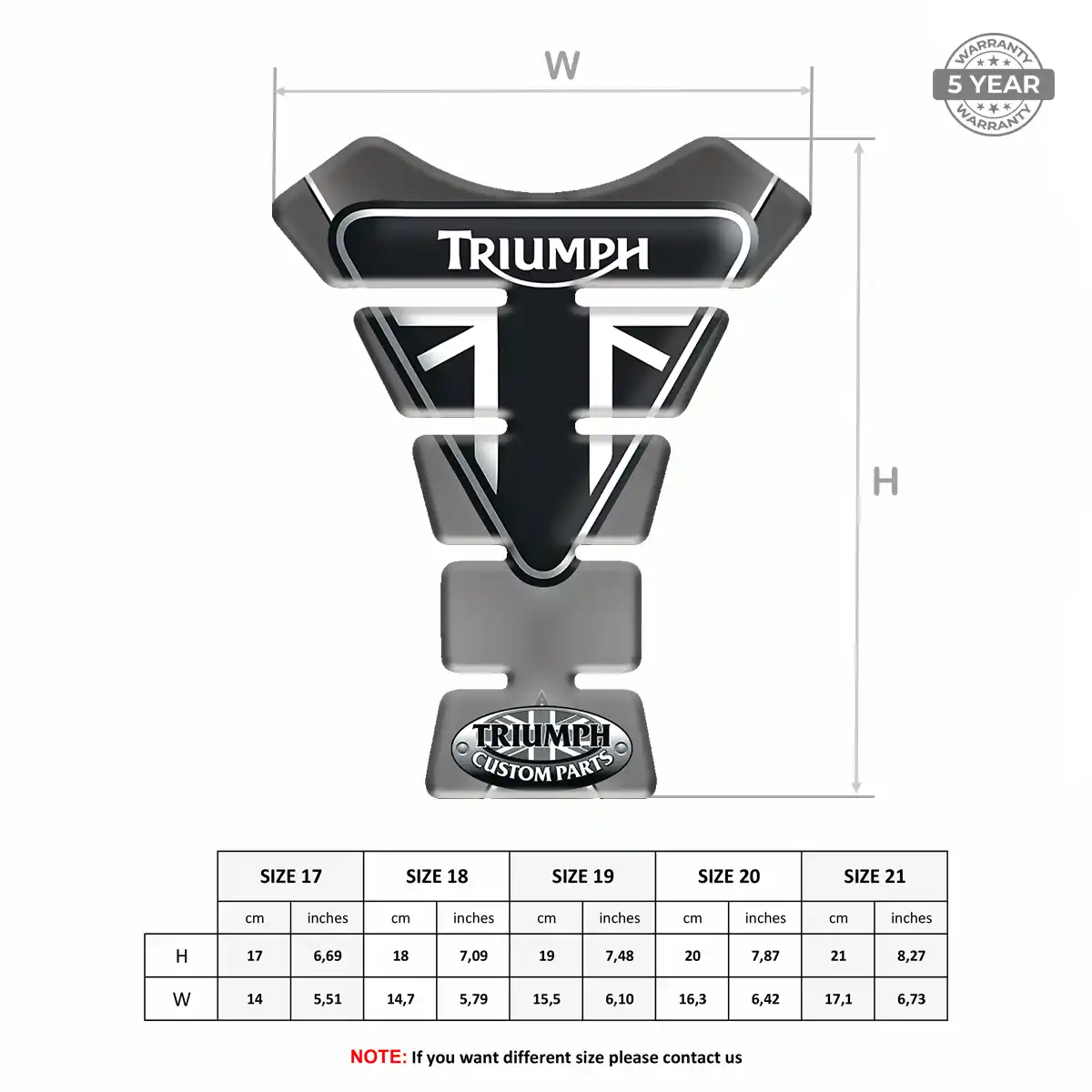 Triumph Tank Protector Motorbike Elite Finish