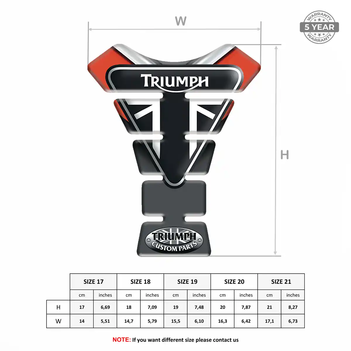 Triumph Tank Protector Motorbike Signature Grade