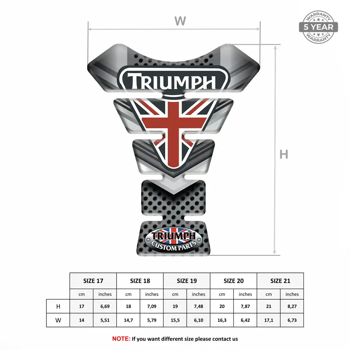 Triumph Tank Protector Motorcycle Signature Grade