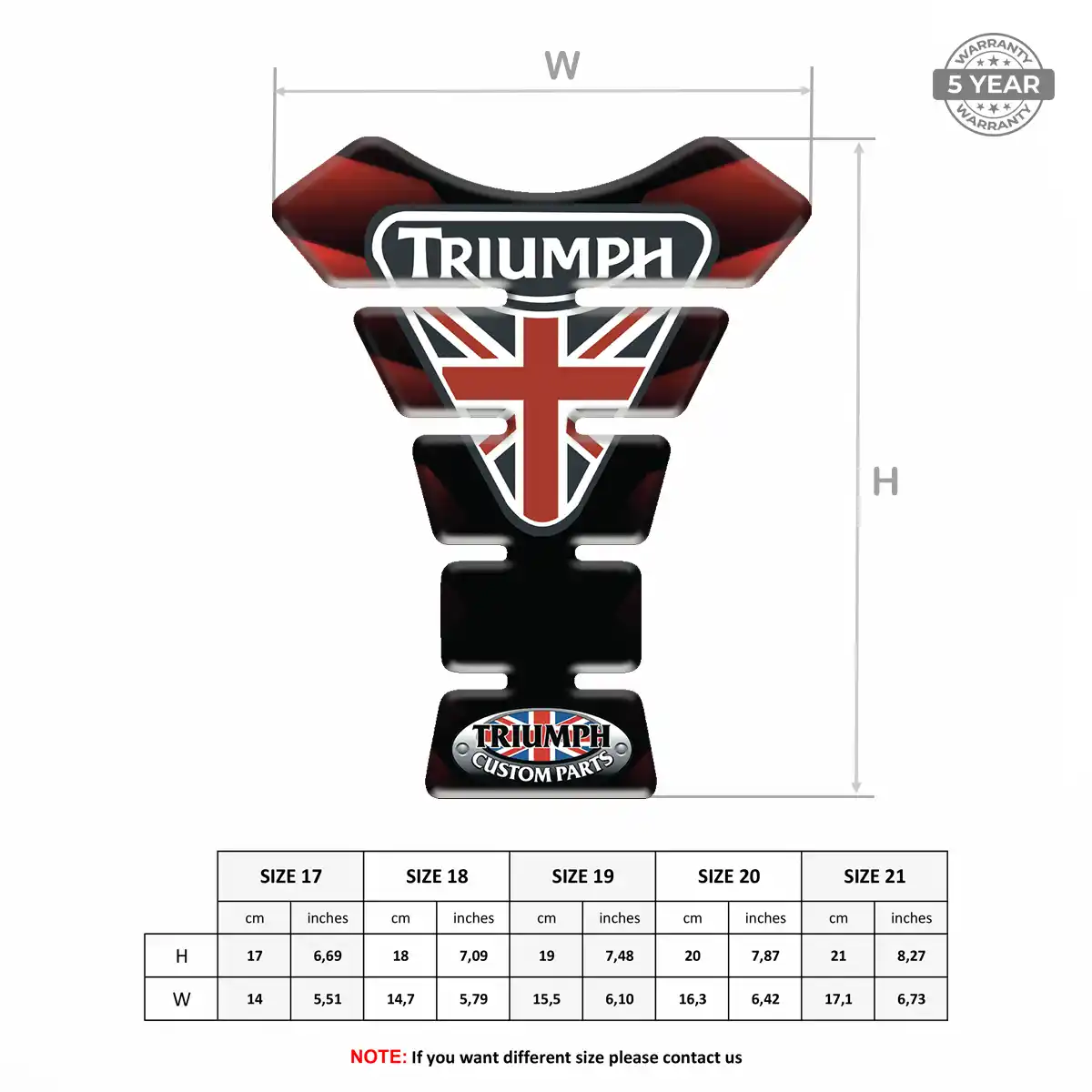 Triumph Tank Protector Motorcycle Superior Craft