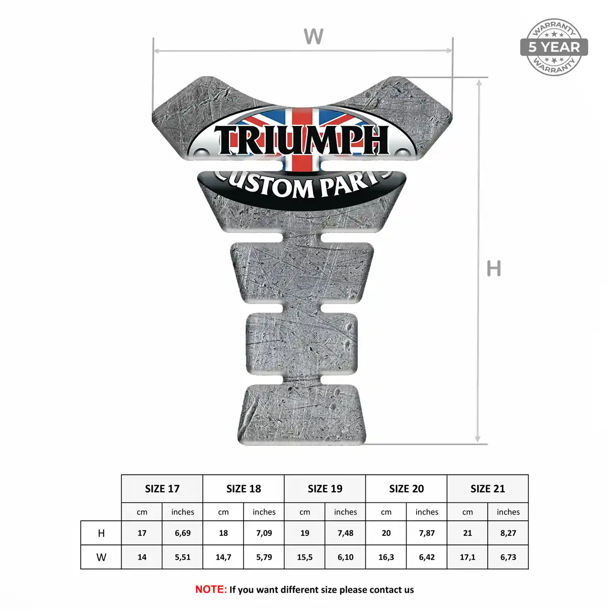 Triumph Tank Protector Pad Motorbike Exclusive Series