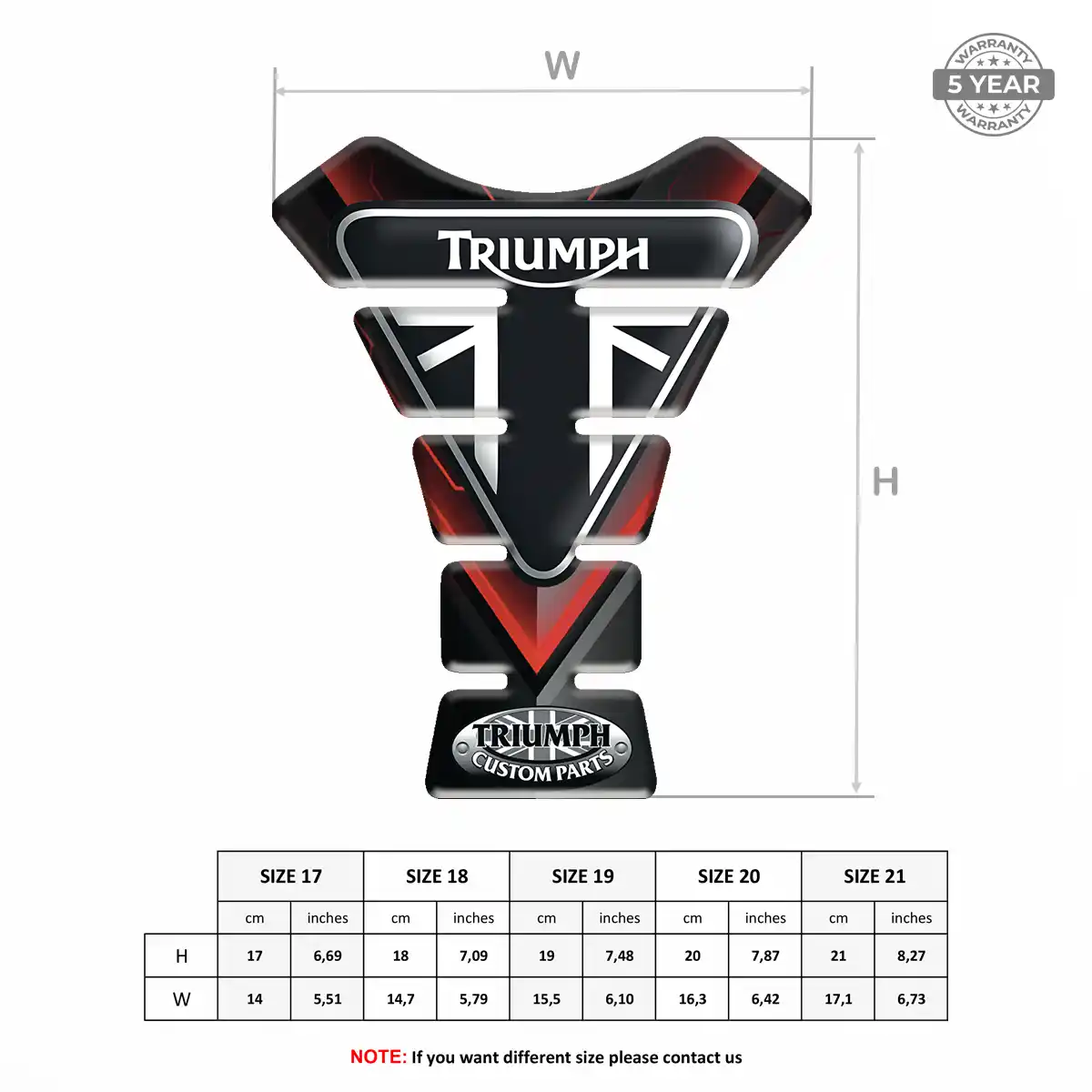 Triumph Tank Protector Pad Signature Grade