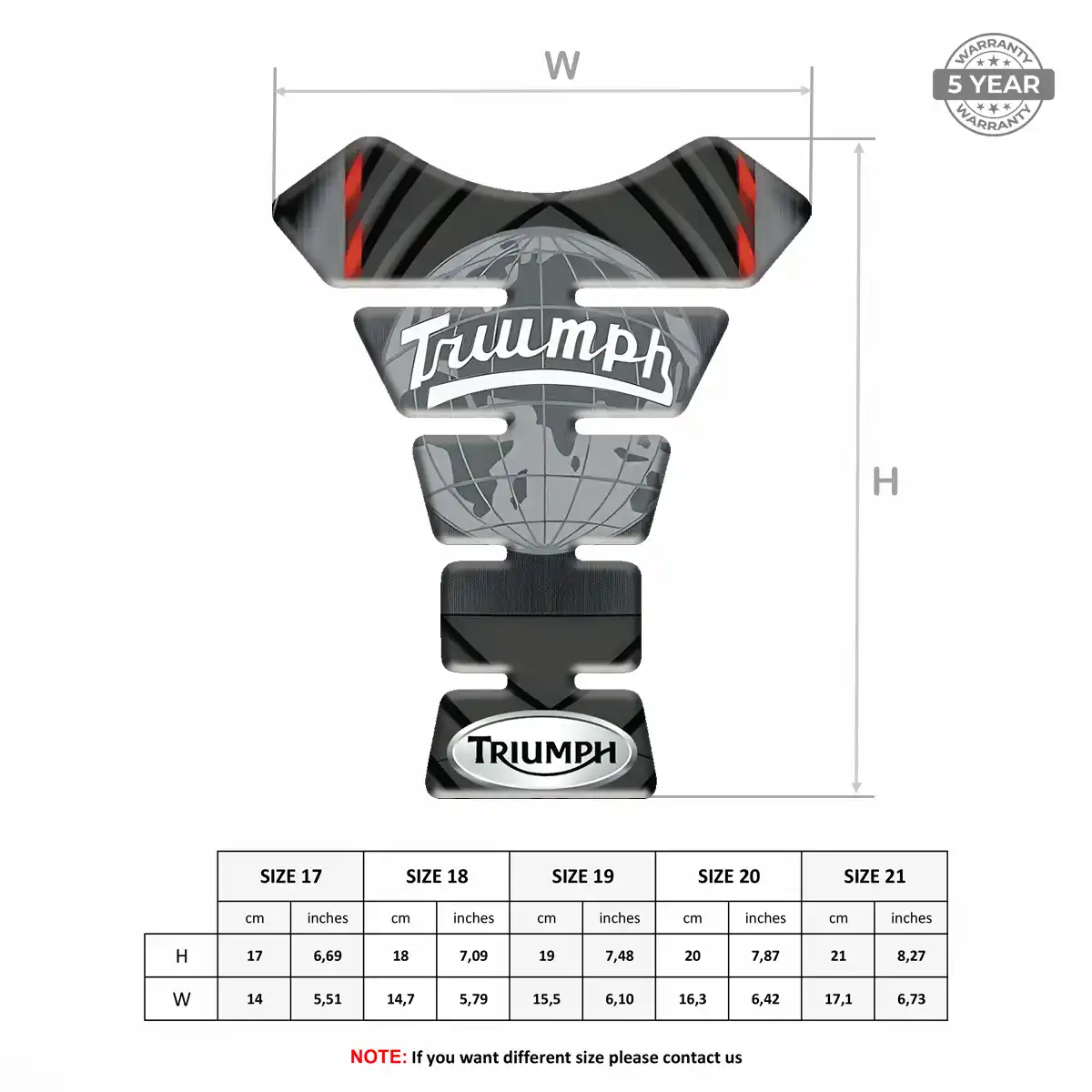 Triumph Tank Protector Pad Superior Craft