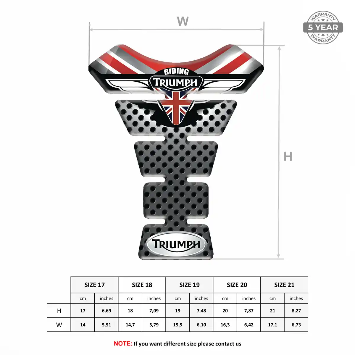 Triumph Tank Protector Pads Deluxe Edition