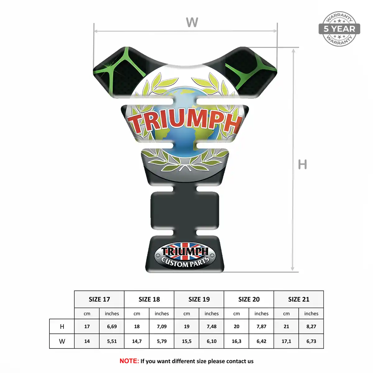 Triumph Tank Protector Pads Motorcycle Elite Edition