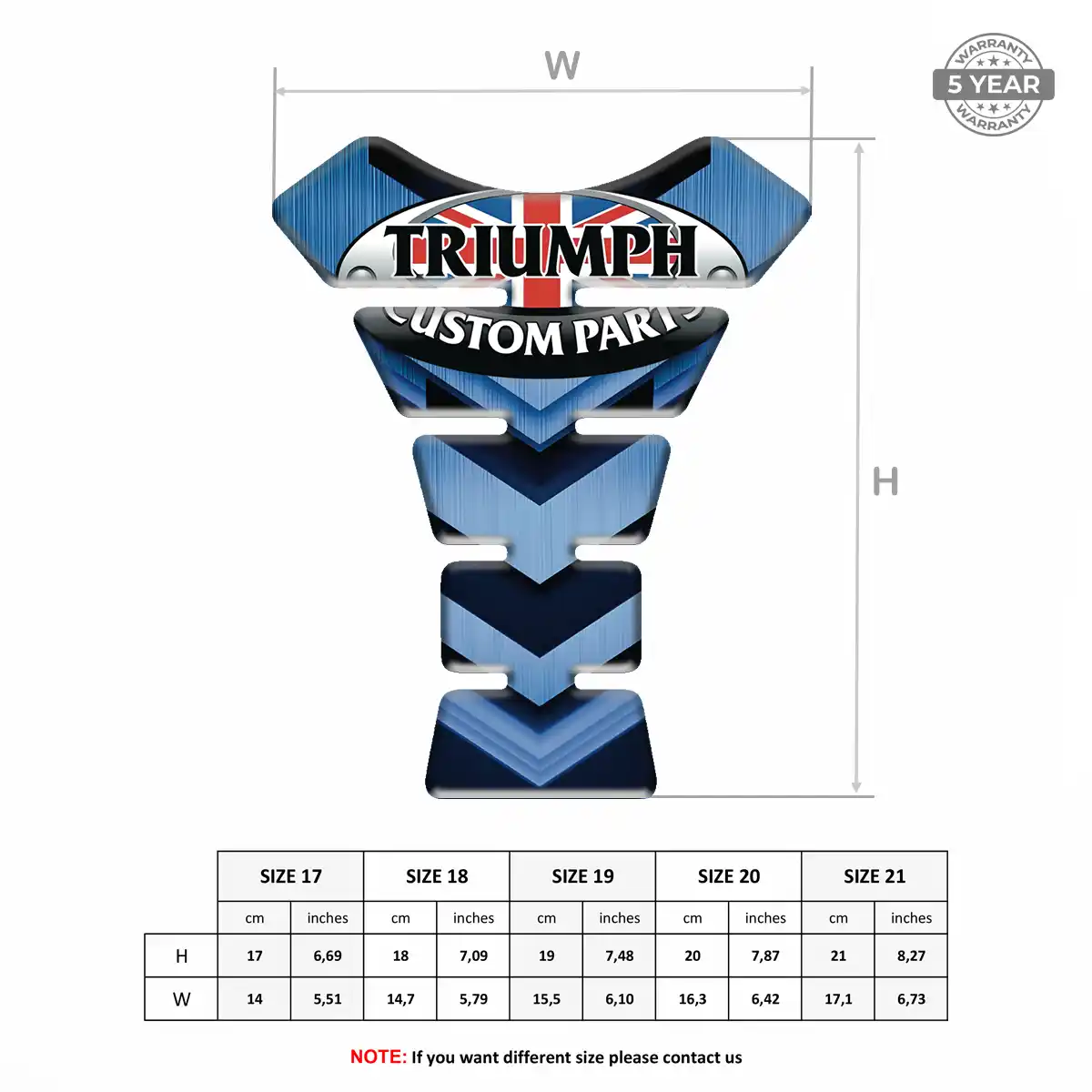 Triumph Tank Protector Pads Motorcycle Exclusive Series