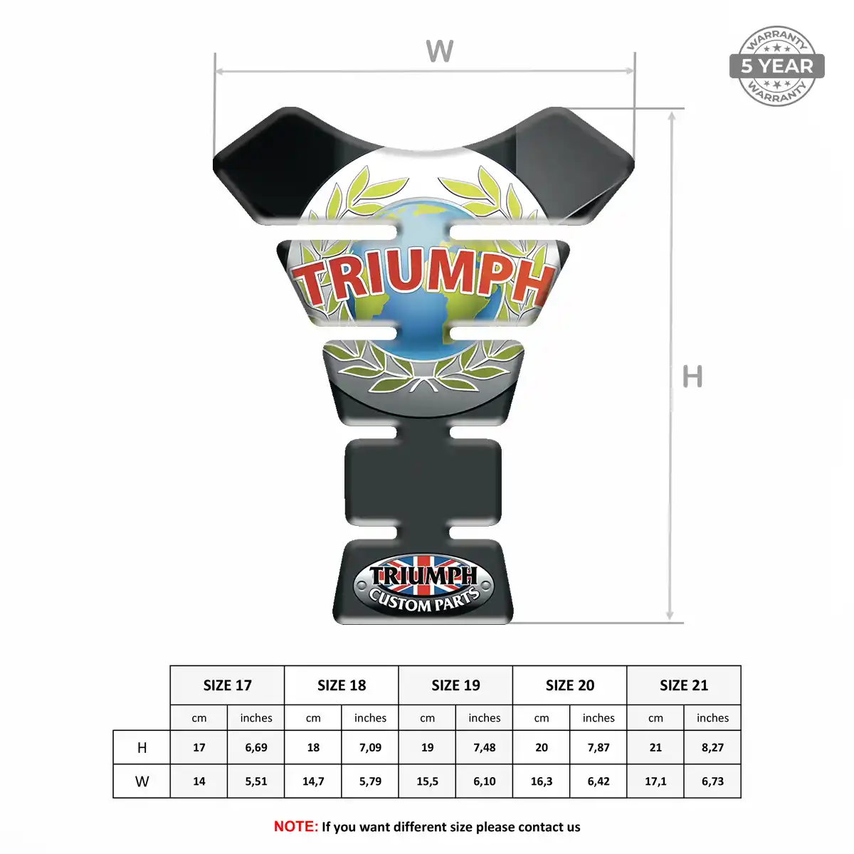 Triumph Tank Protector Pads Superior Craft