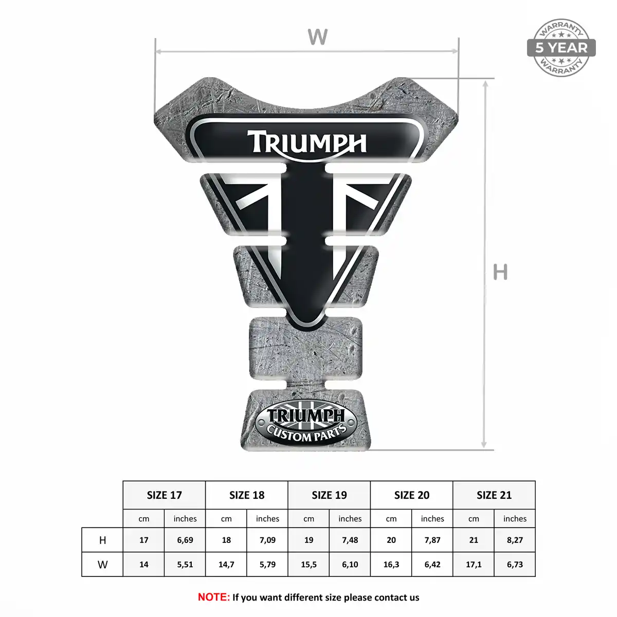 Triumph Tank Protector Sleek Style