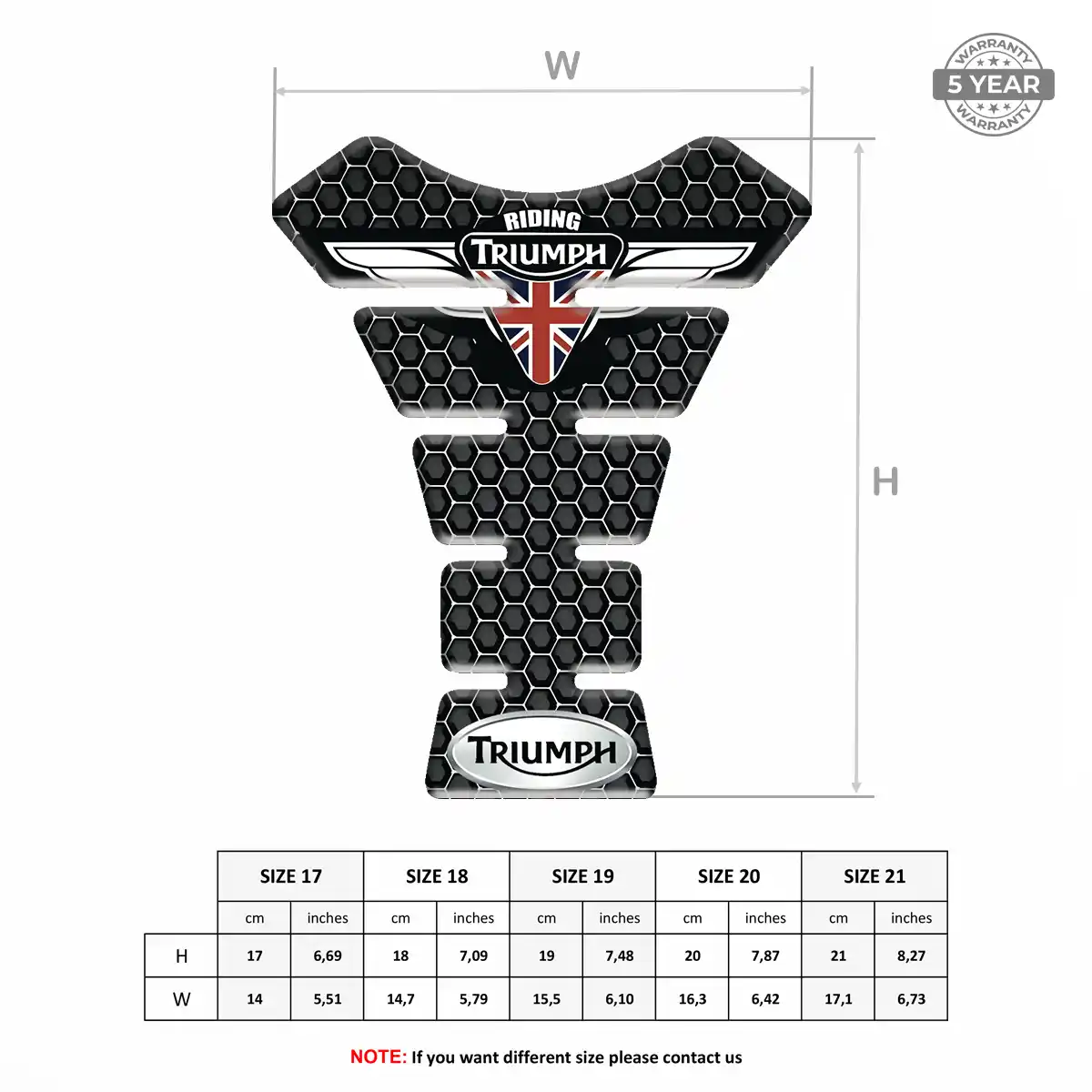 Triumph Tank Scratch Protector Prime Quality