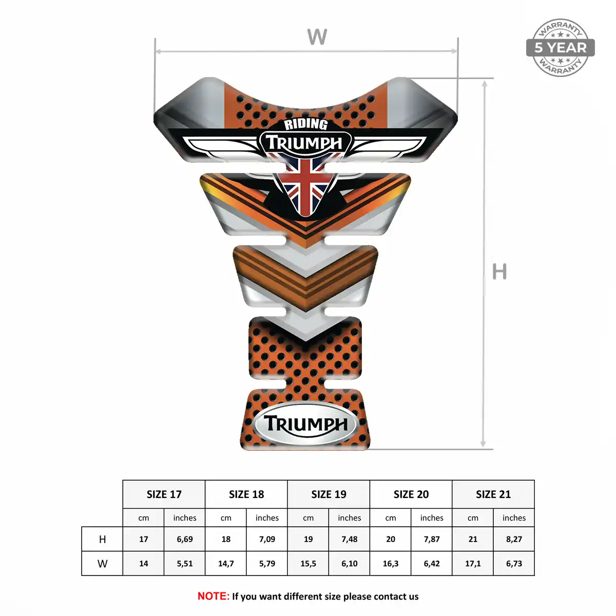 Triumph Tank Scratch Protector Signature Grade