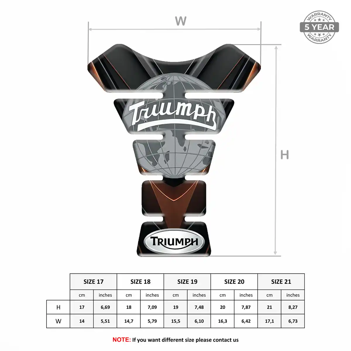 Triumph Tank Sticker Deluxe Edition
