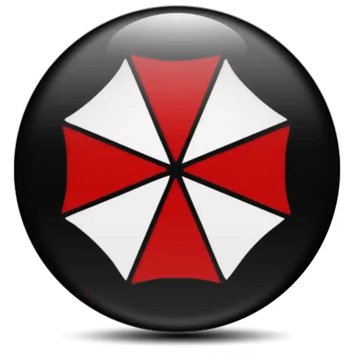 Umbrella Domed Emblem Sleek Style