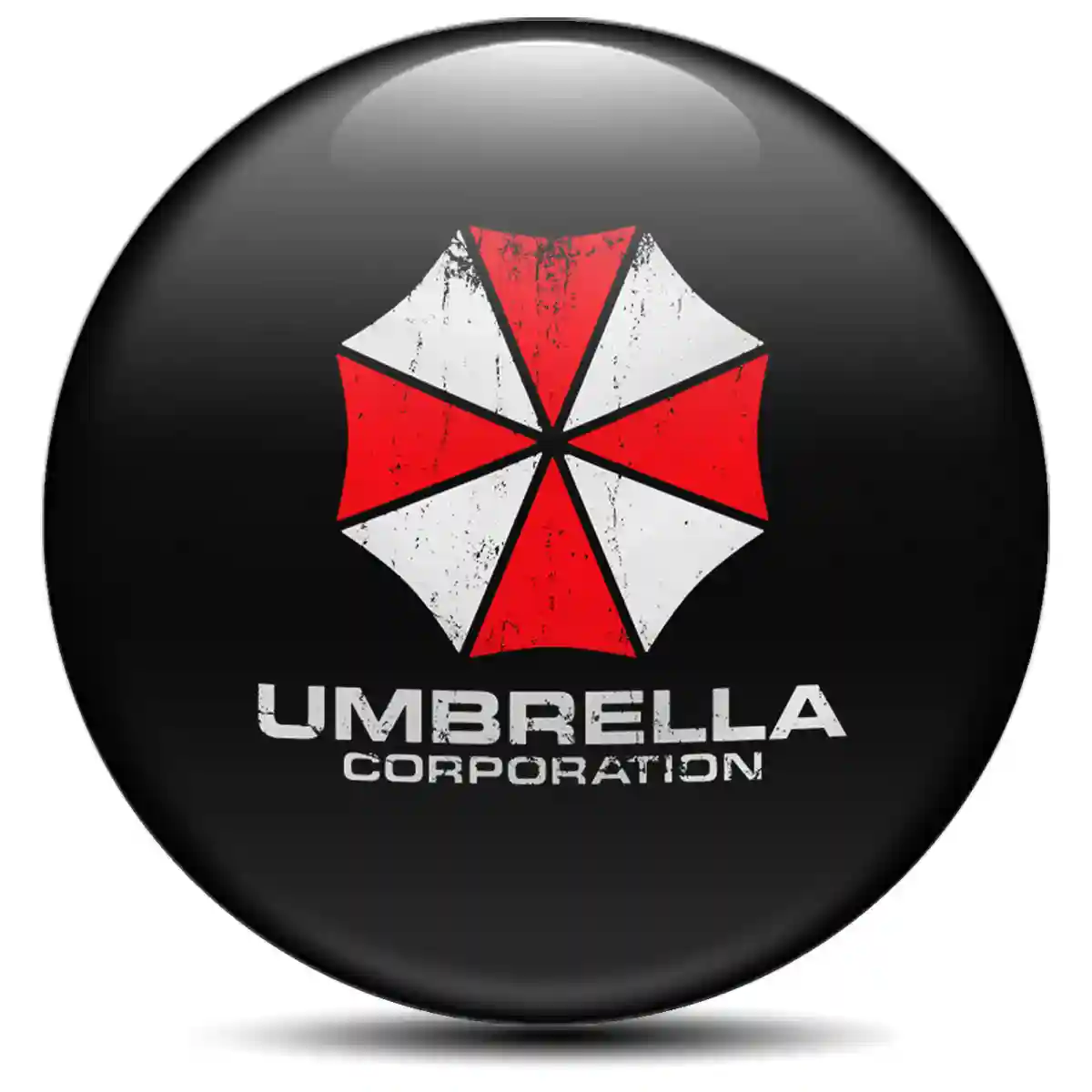 Umbrella Domed Sticker Sleek Style