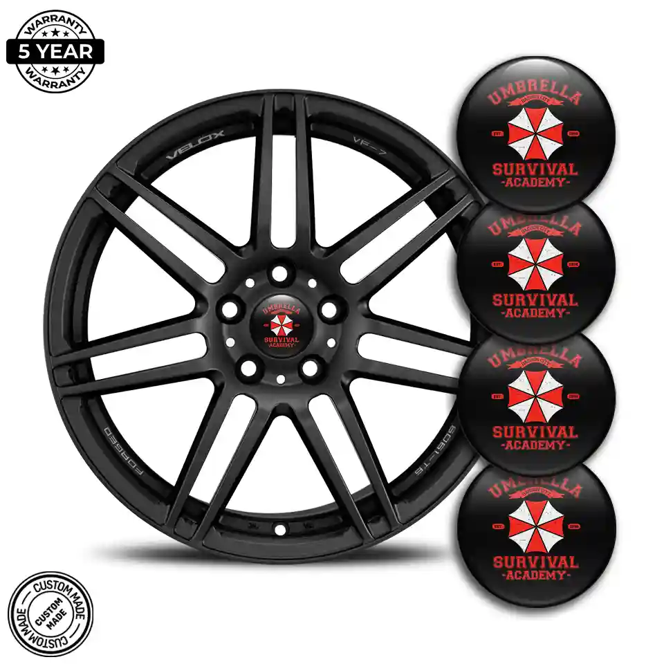 Umbrella Wheel Emblems Sleek Style