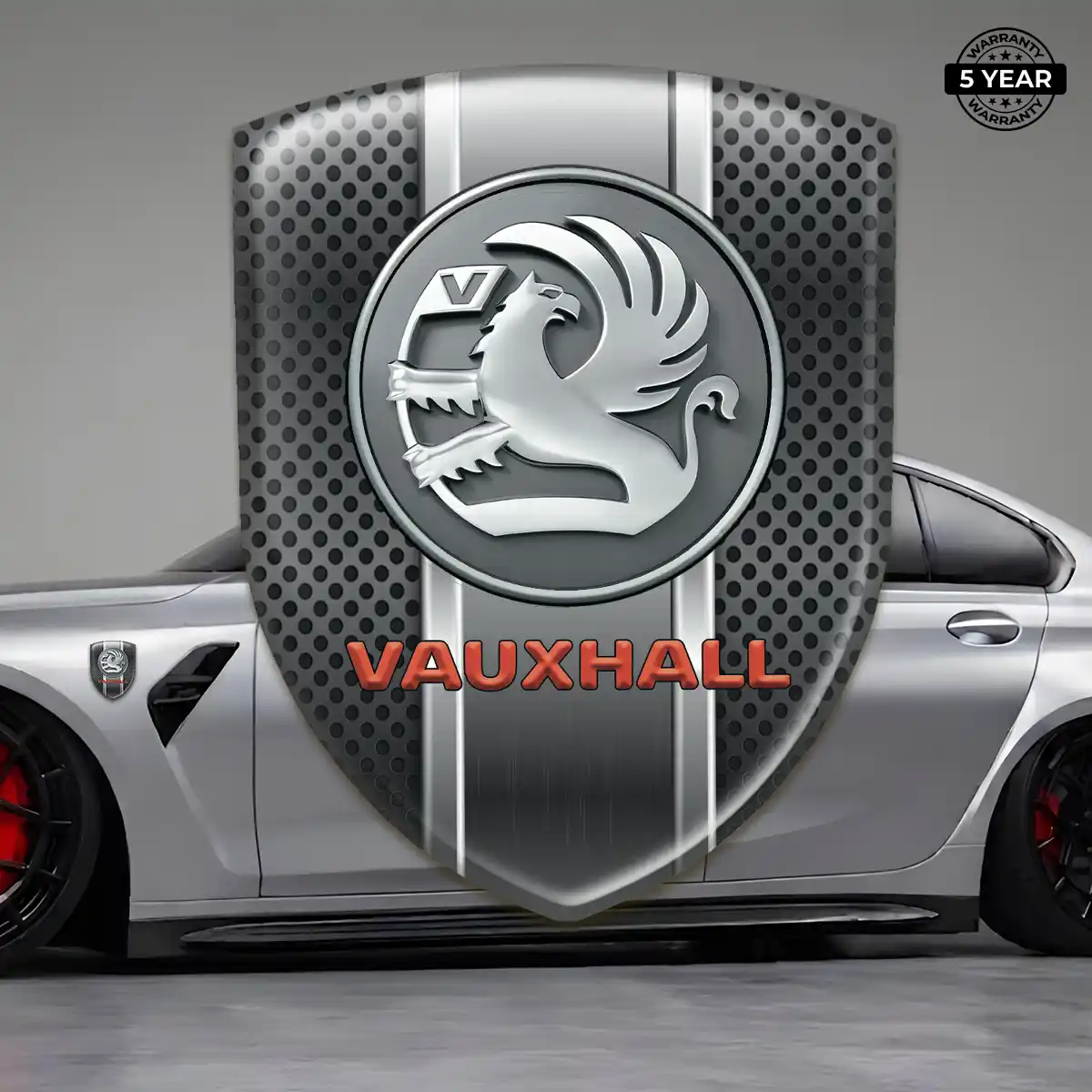Vauxhall 3D Emblem Sticker Premium Dome