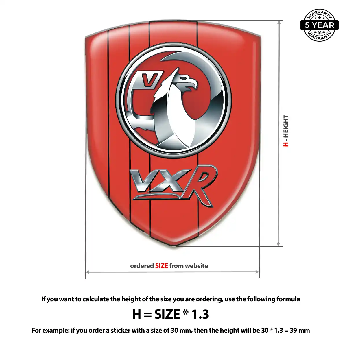 Vauxhall 3D Gel Sticker Interior Elegance