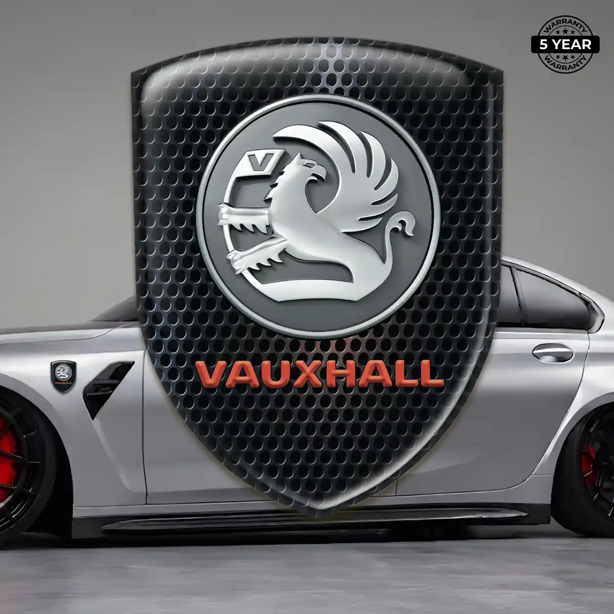 Vauxhall 3D Logo Sticker Refined Design