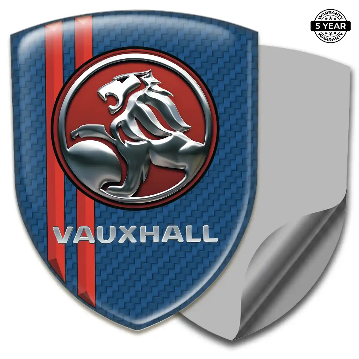 Vauxhall 3D Resin Sticker Sleek Style