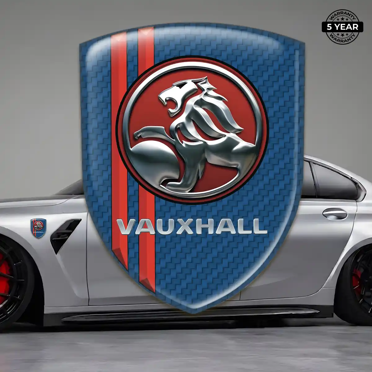 Vauxhall 3D Resin Sticker Sleek Style