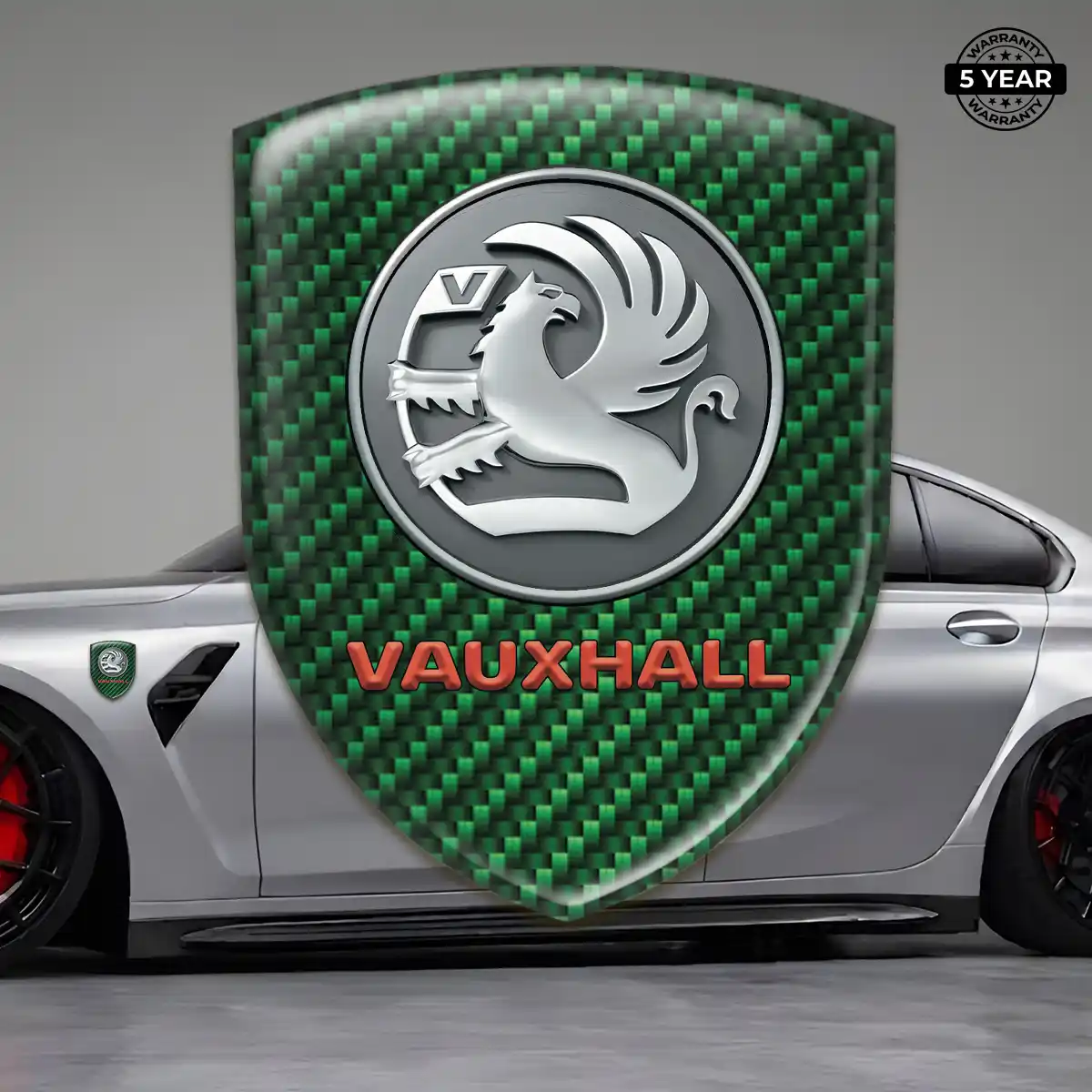 Vauxhall Automotive Emblem Sticker Premium Dome