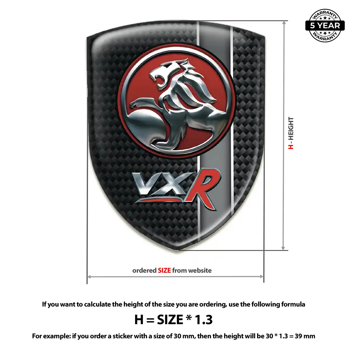 Vauxhall Automotive Emblem Sticker Prime Quality