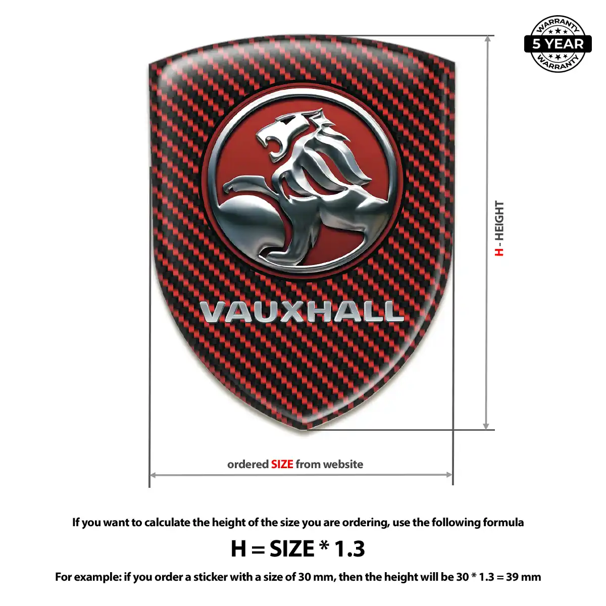 Vauxhall Automotive Emblem Sticker Sleek Style