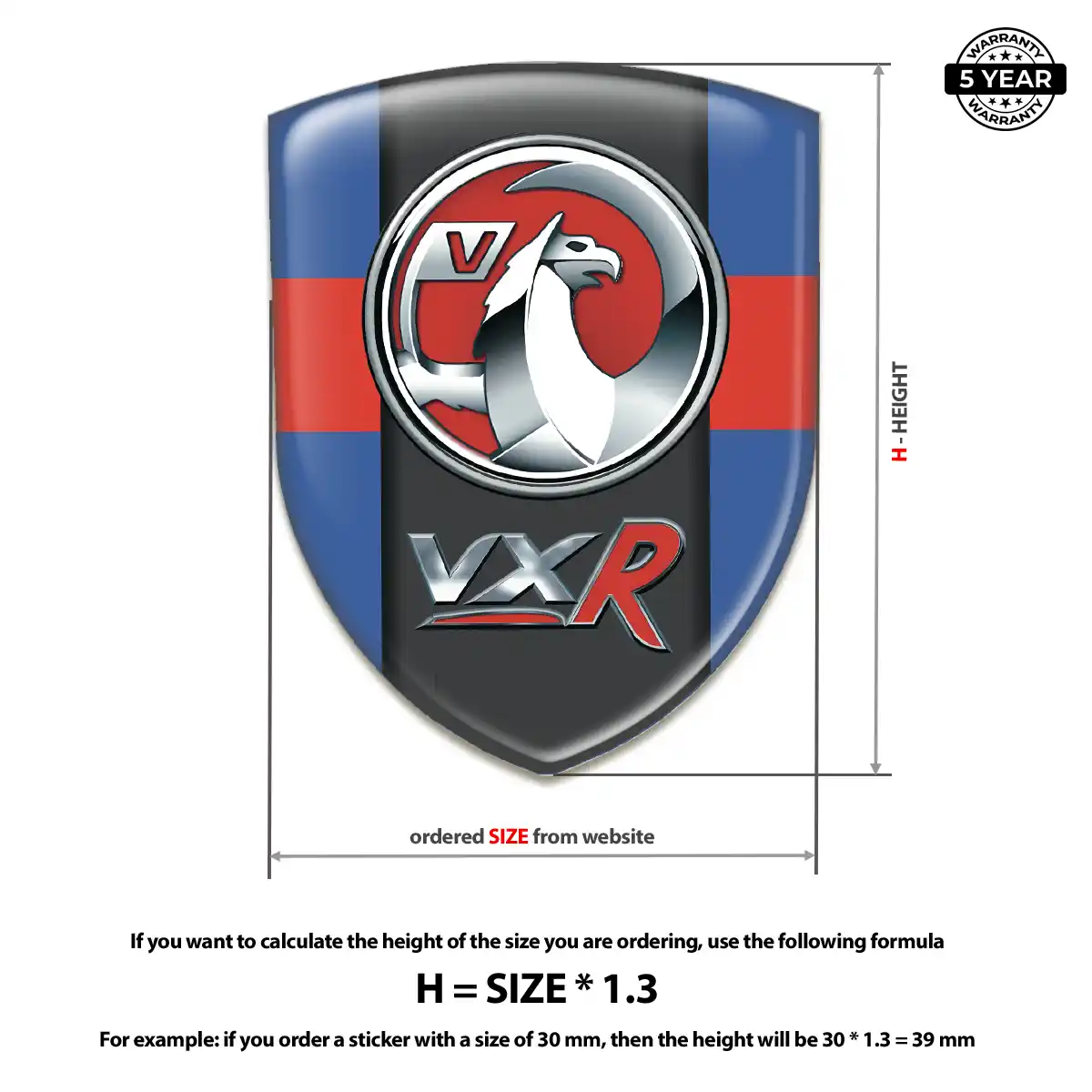 Vauxhall Automotive Emblem Sticker Superior Craft