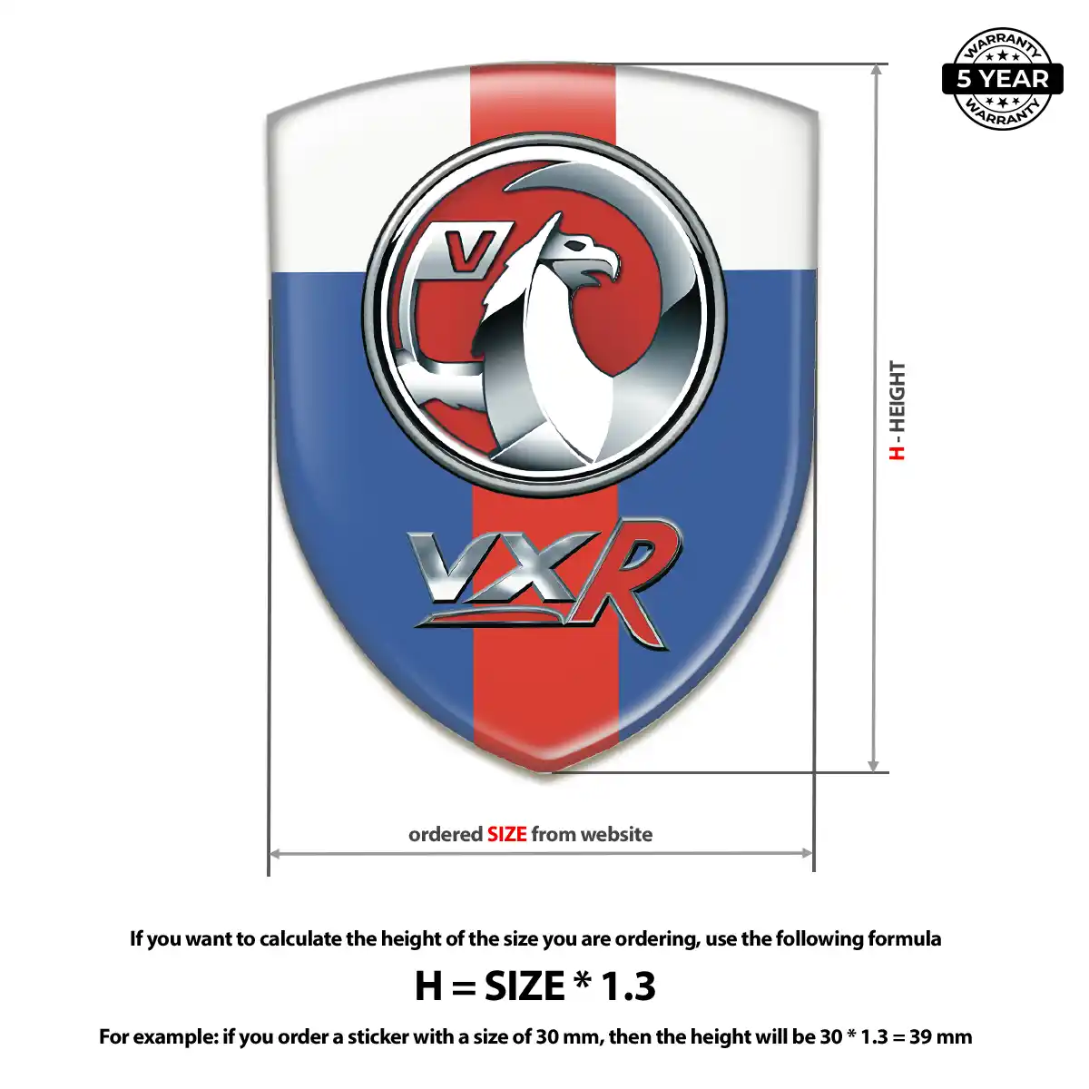 Vauxhall Automotive Logo Sticker Elite Edition