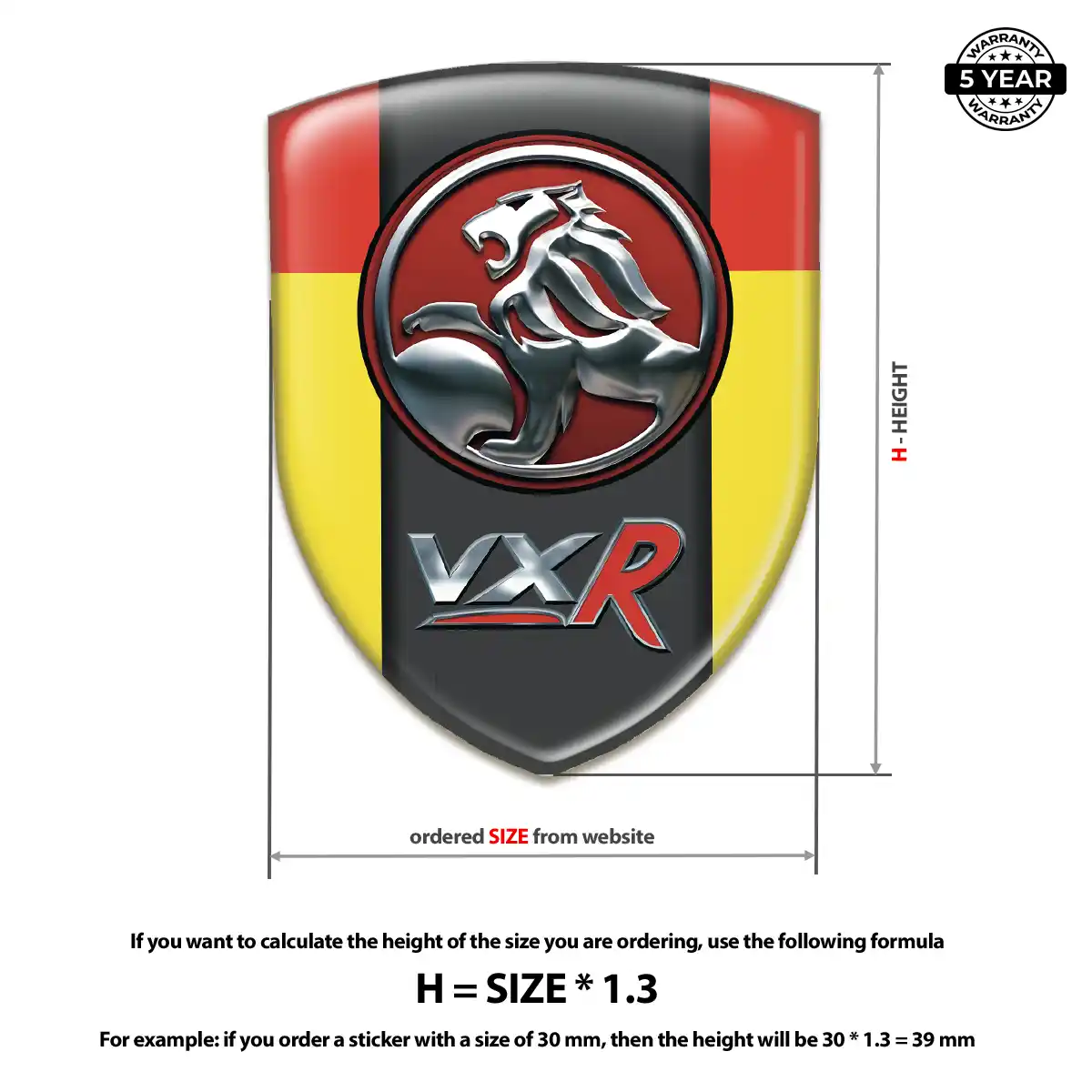 Vauxhall Automotive Logo Sticker Noble Edition