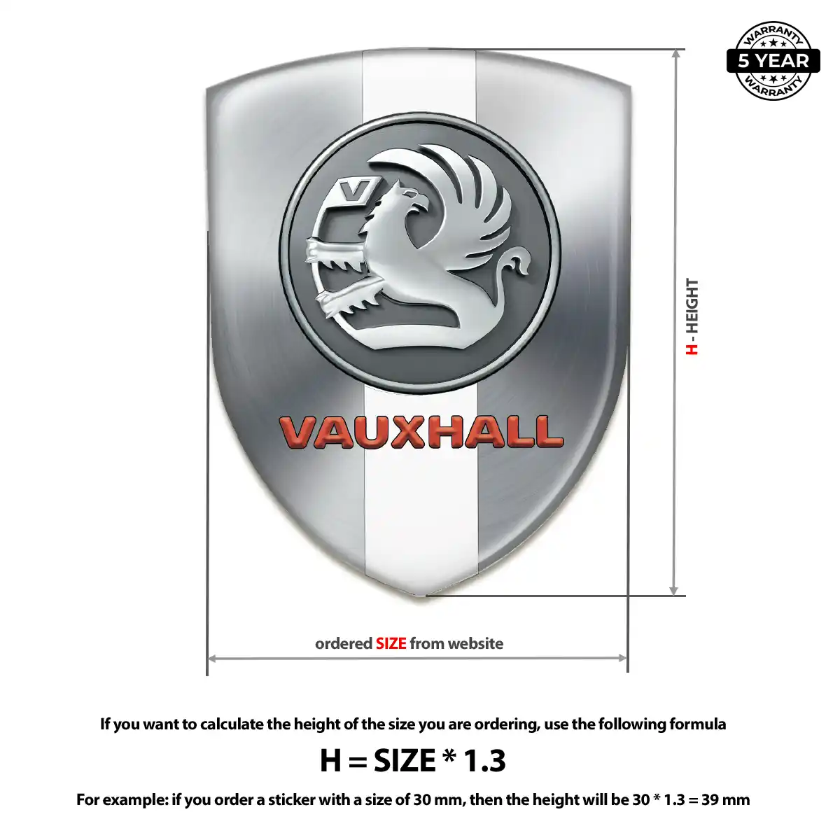 Vauxhall Automotive Resin Decal Elite Edition