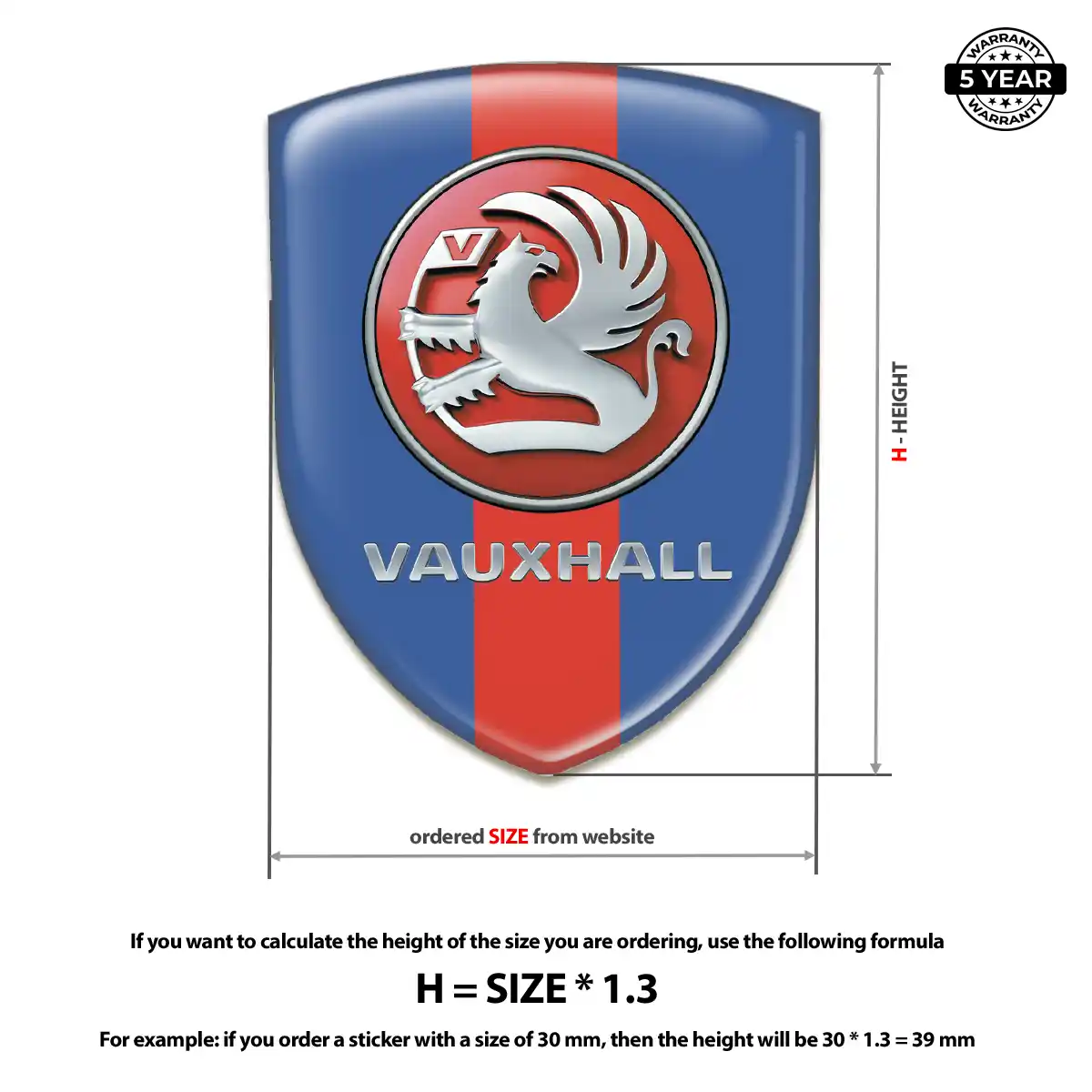 Vauxhall Automotive Resin Decal Exclusive Series