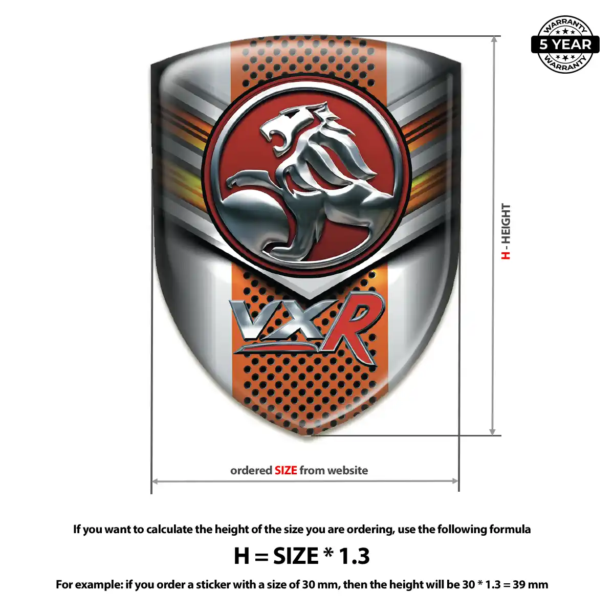 Vauxhall Badge Resin Elite