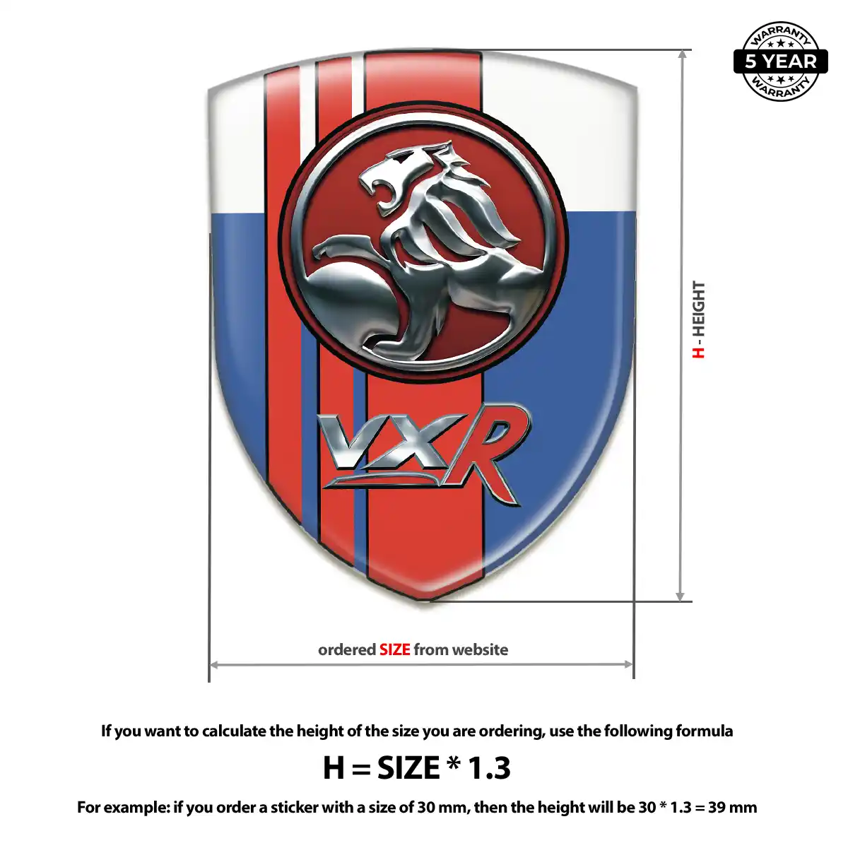 Vauxhall Car Badge Sticker Cabin Style