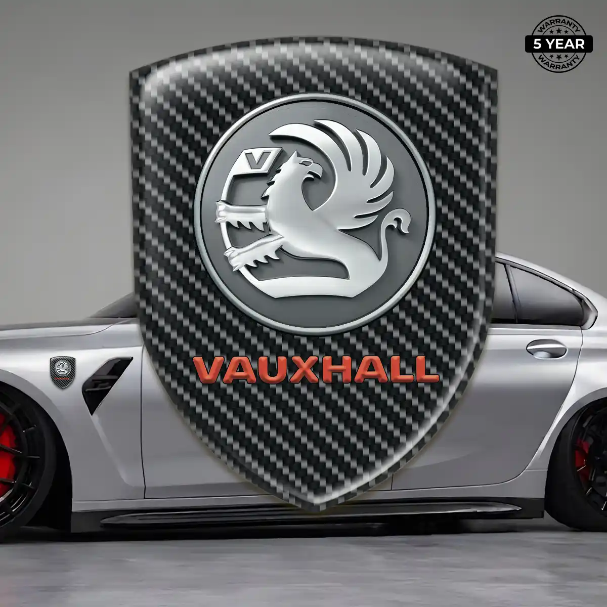 Vauxhall Car Badge Sticker Elite Finish